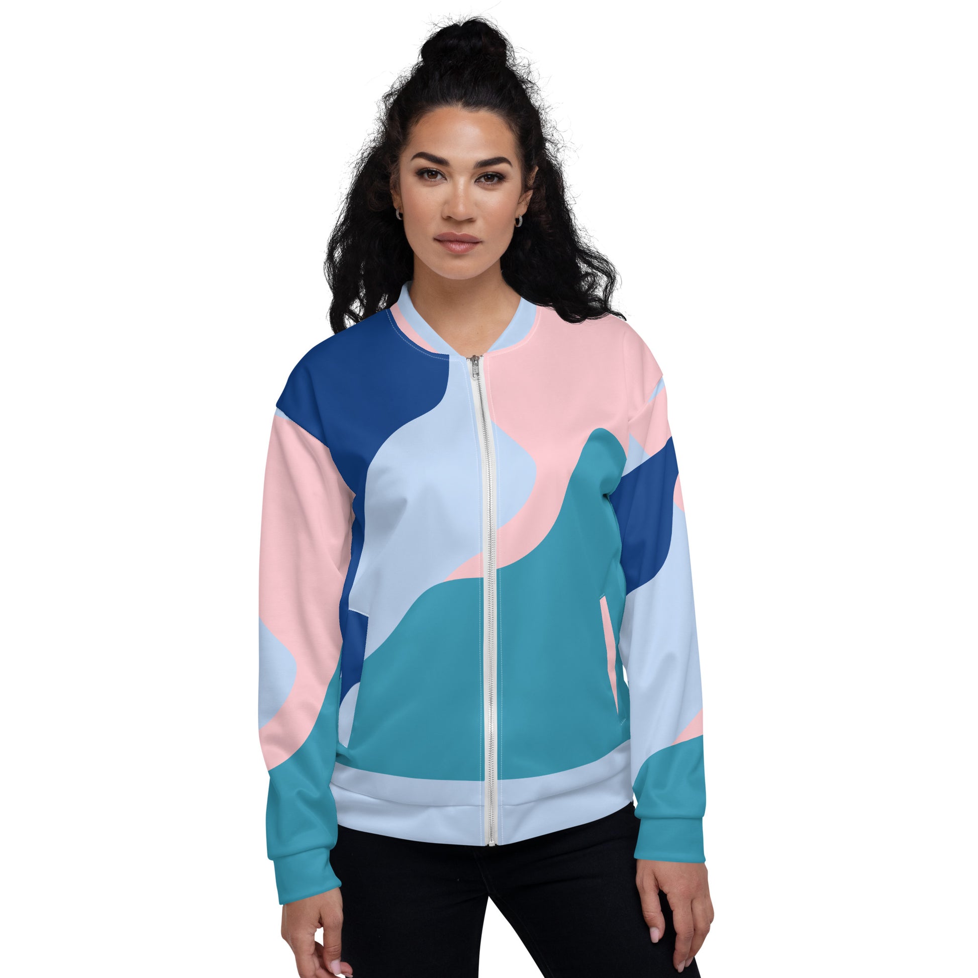 Unisex Printed Bomber Jacket